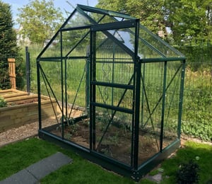 Classic 6 x 4 ft Green Greenhouse Package