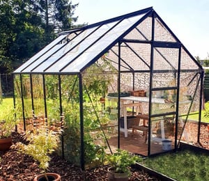 Classic 8 x 10 ft Green Greenhouse Package