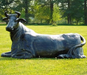 Cow Laying Ornament