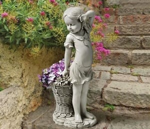 Design Toscano Frances the Flower Girl Statue