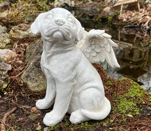 Design Toscano Loving Friend, Memorial Dog Statue