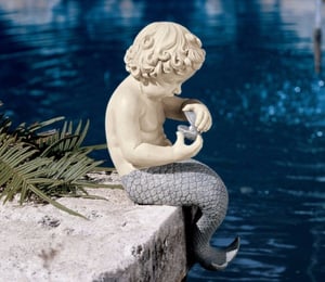 Design Toscano Ocean's Little Treasures Mermaid Statue