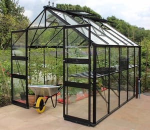 Halls Cotswold Blockley 8 x 12 ft Green Greenhouse