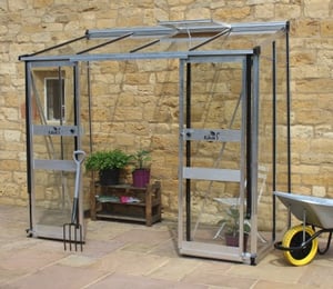 Halls Cotswold Broadway 8 x 4 ft Lean To Greenhouse