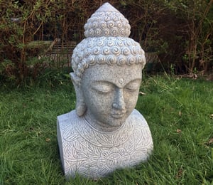 Enigma Champa Head Bust Granite Ornament