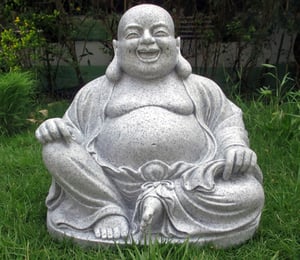 Enigma Laughing Buddha Granite Ornament