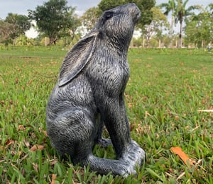 Enigma Moon Gazing Hare Pewter Ornament