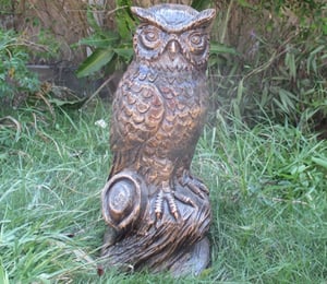 Enigma Owl Bronze Ornament