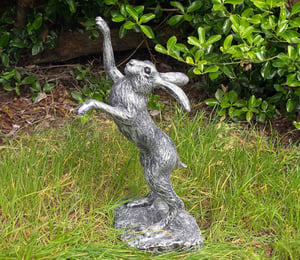 Enigma Right Fighting Hare Pewter Ornament