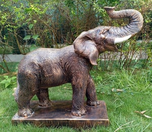 Enigma Roaring Elephant Bronze Ornament
