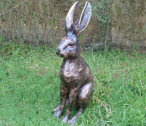 Enigma Sitting Hare Bronze Ornament