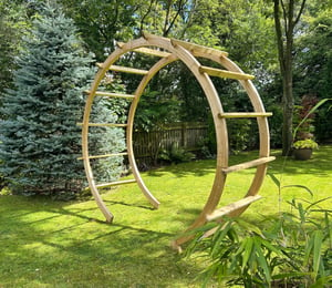 Extended Freestanding Moon Gate Arch