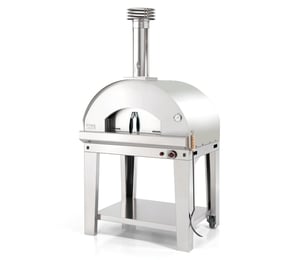 Fontana Mangiafuoco Steel Gas Fired Pizza Oven with Trolley