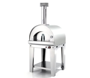 Fontana Margherita Steel Gas Fired Pizza Oven with Trolley