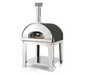 Fontana Marinara Anthracite Wood Fired Pizza Oven with Trolley