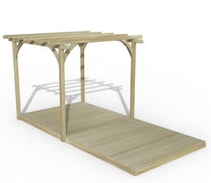 Forest 16 x 8 ft Ultima Pergola with Decking Kit