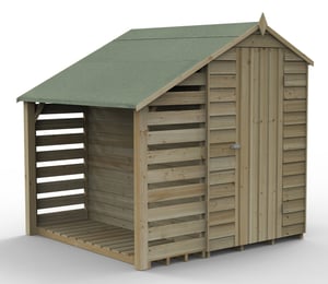 Forest 4 x 6 ft Overlap Shed With Lean To