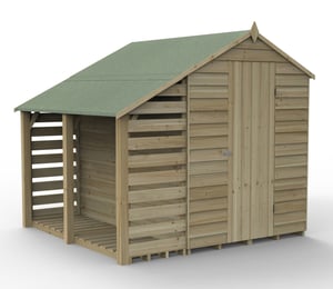 Forest 5 x 7 ft Overlap Shed With Lean To