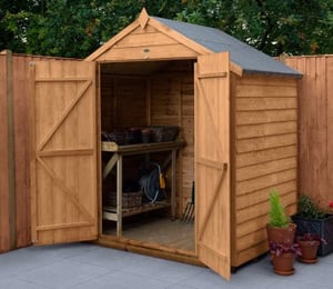 Forest 6 x 4 ft Overlap Dip Treated Shed