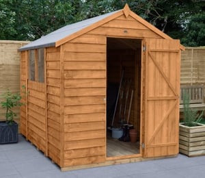 Forest 6 x 8 ft Overlap Dip Treated Shed