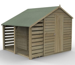 Forest 6 x 8 ft Overlap Shed With Lean To