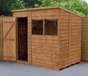 Forest 7 x 5 ft Overlap Dip Treated Pent Shed