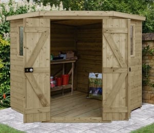 Forest 7 x 7 ft Tongue & Groove Corner Shed