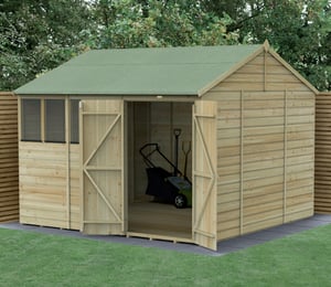 Forest Beckwood 10 x 10 ft Shiplap Reverse Apex Shed