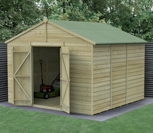 Forest Beckwood 10 x 10 ft Shiplap Security Double Door Shed
