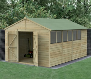 Forest Beckwood 10 x 15 ft Shiplap Double Door Shed