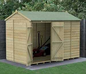 Forest Beckwood 10 x 6 ft Shiplap Security Reverse Apex Shed