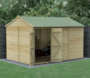 Forest Beckwood 12 x 8 ft Shiplap Security Reverse Apex Shed