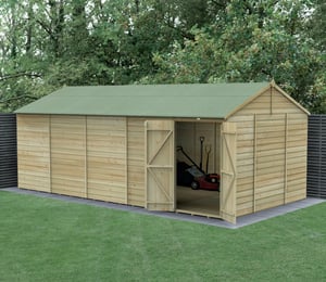Forest Beckwood 20 x 10 ft Shiplap Security Reverse Apex Shed