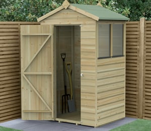 Forest Beckwood 4 x 3 ft Shiplap Shed