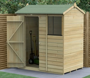 Forest Beckwood 6 x 4 ft Shiplap Reverse Apex Shed
