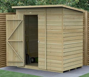 Forest Beckwood 6 x 4 ft Shiplap Security Pent Shed