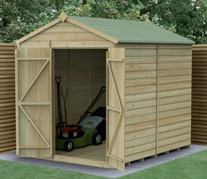 Forest Beckwood 6 x 8 ft Shiplap Security Double Door Shed