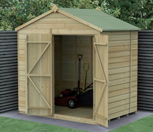 Forest Beckwood 7 x 5 ft Shiplap Security Double Door Shed