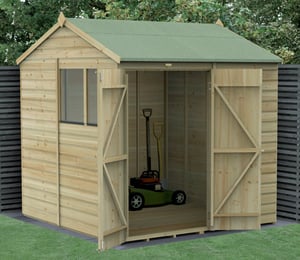 Forest Beckwood 7 x 7 ft Shiplap Reverse Apex Shed