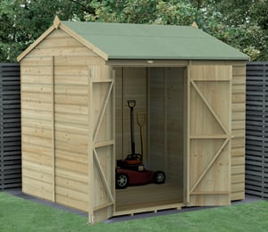Forest Beckwood 7 x 7 ft Shiplap Security Reverse Apex Shed