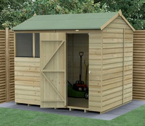 Forest Beckwood 8 x 6 ft Shiplap Reverse Apex Shed