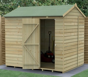 Forest Beckwood 8 x 6 ft Shiplap Security Reverse Apex Shed