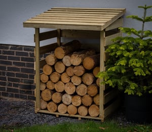 Forest Compact Pent Log Store