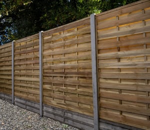 Forest Decorative Flat Top 6 x 6 ft Fence Panel
