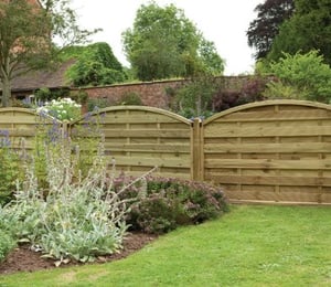 Forest Europa Domed 6 x 4 ft Fence Panel