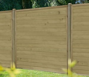 Forest Horizontal Tongue And Groove 6 x 5 ft Fence Panel
