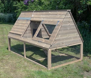 Forest Large Wooden Raised Chicken Coop