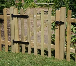 Forest Pale 3 x 3 ft Wooden Gate