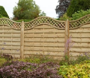 Forest Europa Prague Screen 6 x 6 ft Fence Panel
