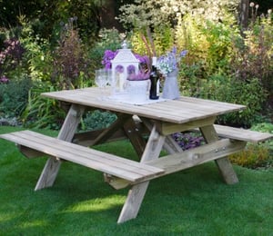 Forest Small Rectangular Picnic Table